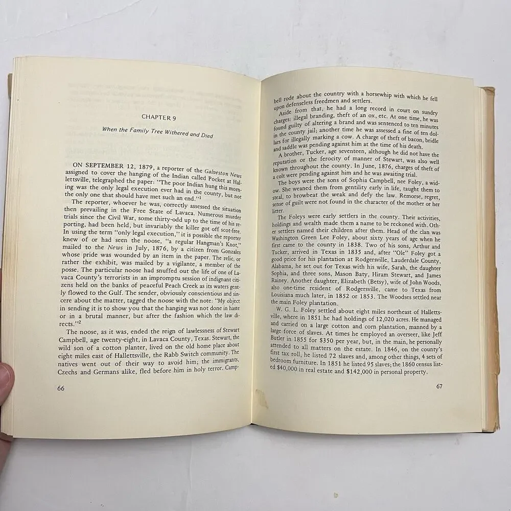 The Free State of Lavaca by Paul C Boethel Signed Rare Texas History Book 1977